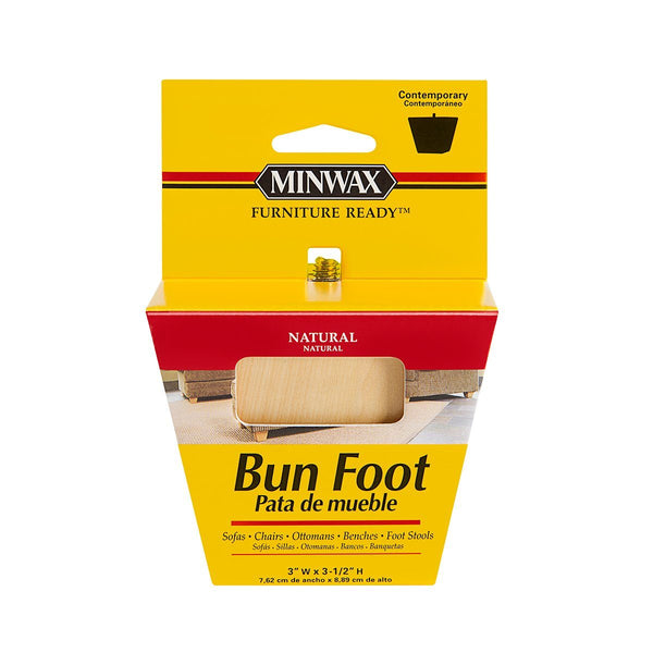 3-1/2 in. x 3 in. Contemporary Bun Foot 3-1/2 in. x 3 in. Contemporary Bun Foot