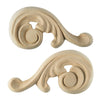 Acanthus Scroll Applique Pair