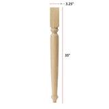 Butcher Block Leg (35"h)