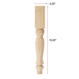 Farmhouse Leg (15.25"h)