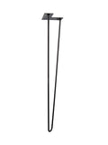 Metal Hairpin Table Leg (Black: 0.38" x 28")