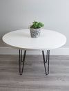 Metal Hairpin Table Leg (Black: 0.38" x 16")