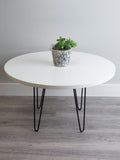 Metal Hairpin Table Leg (Black: 0.38" x 16")