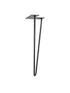 Metal Hairpin Table Leg (Black: 0.38" x 16")