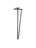 Metal Hairpin Table Leg (Black: 0.38" x 16")