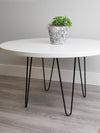 Metal Hairpin Table Leg (Black: 0.38" x 16")