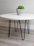 Metal Hairpin Table Leg (Black: 0.38" x 16")