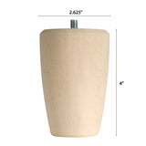 Round Taper Bun Foot