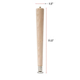 Round Taper Leg (11.5"h)