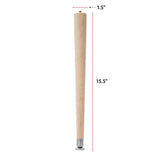 Round Taper Leg (15.5"h)